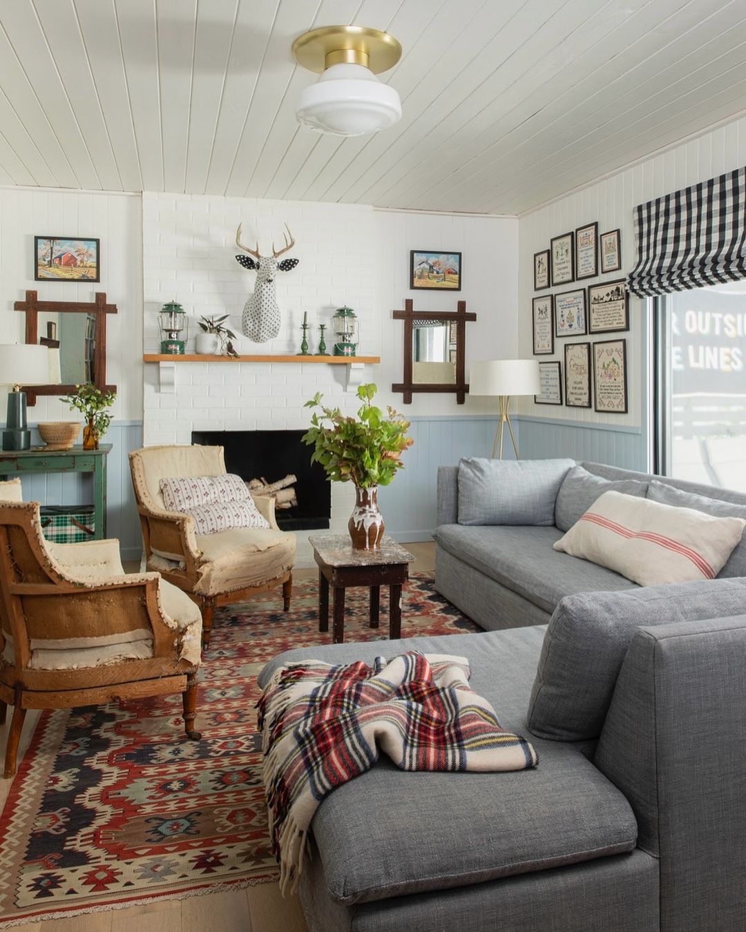Rustic Contemporary Living Room