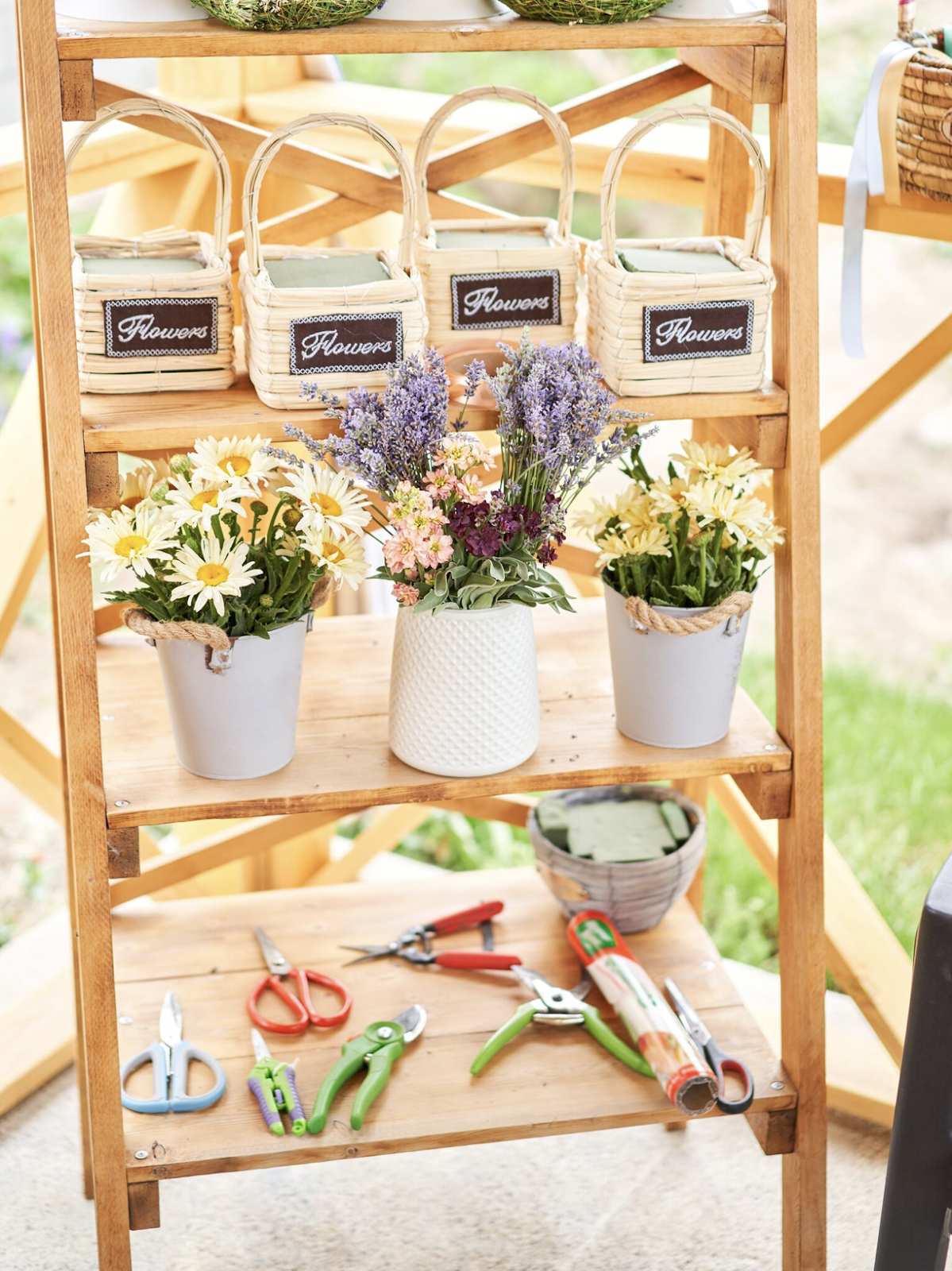 Rustic Countryside Flower Station