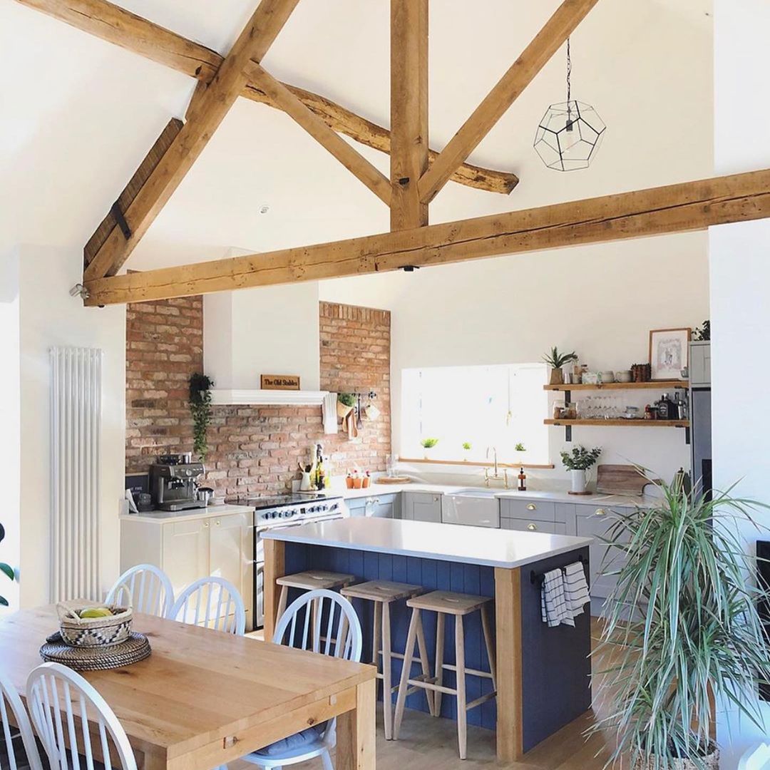 Rustic Kitchen with Contemporary Elements