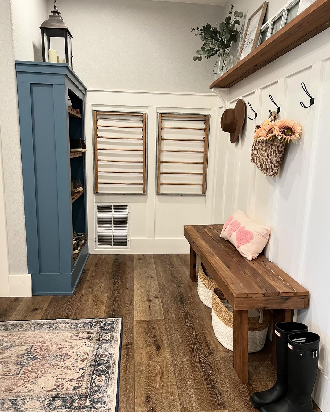 Rustic Louvered Cabinetry