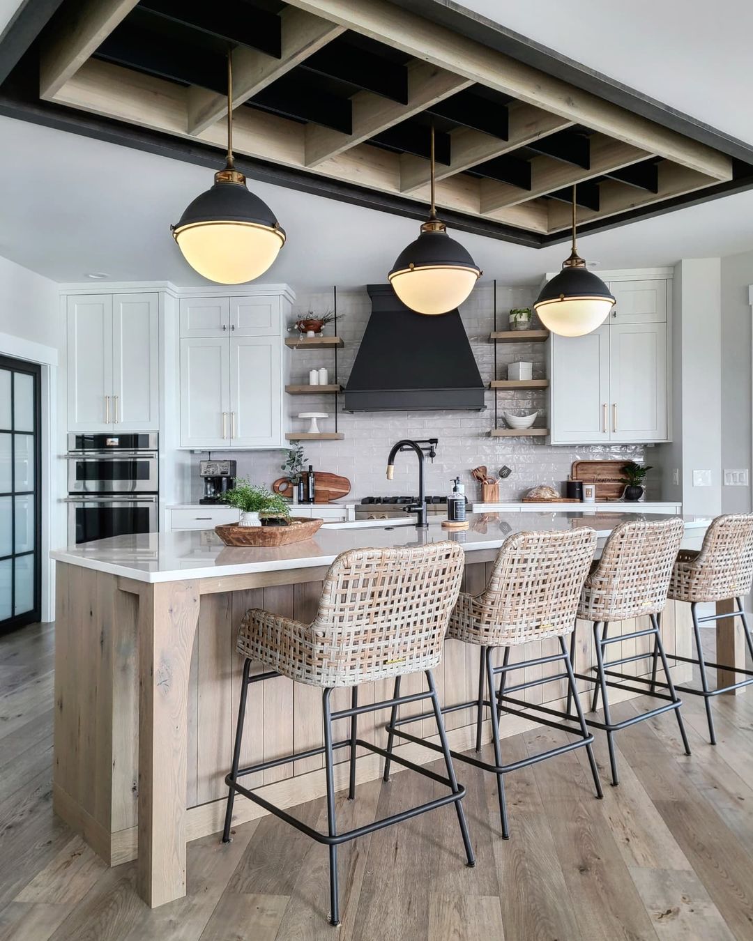 Rustic Luxe Natural Wood Island