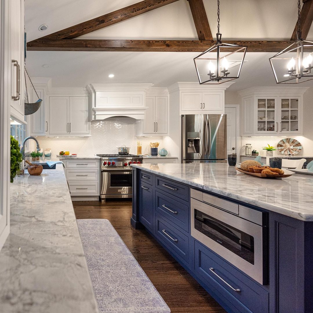 Rustic Refined with Navy Highlights