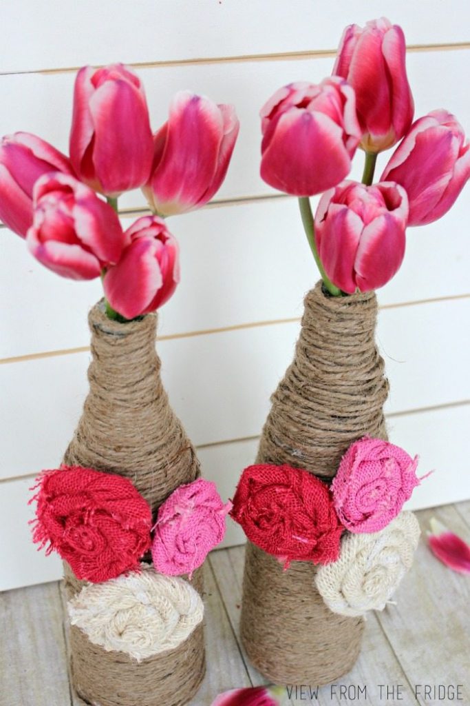Rustic Raw Wine Bottle Craft