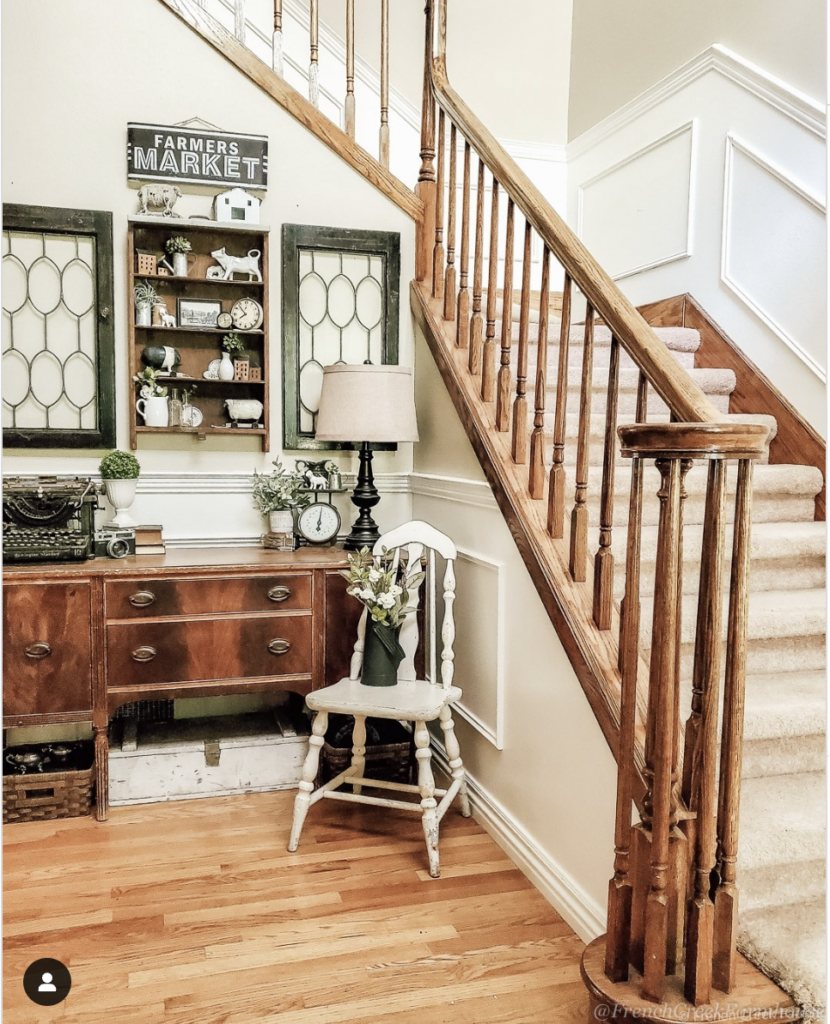 Rustic Wall Decor with Window Panes