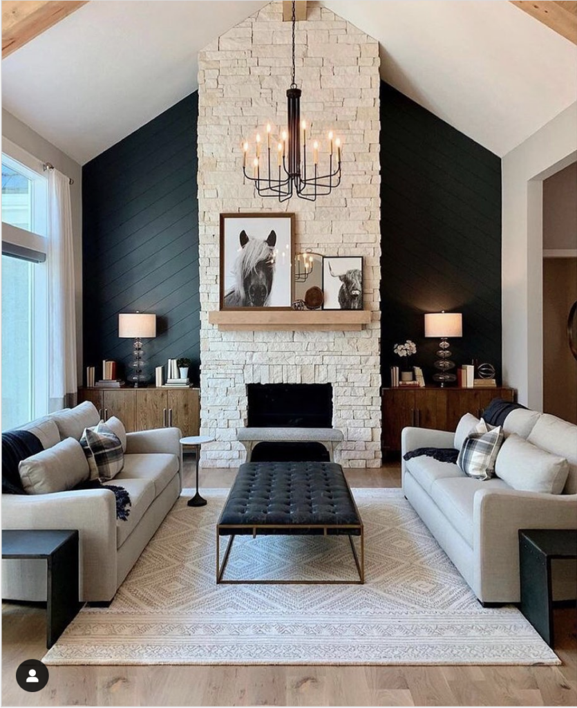 Sandstone Fireplace Wall