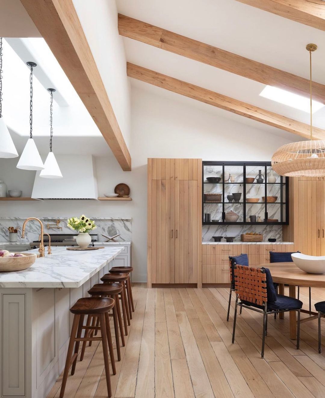 Scandinavian Kitchen with Wood Accents