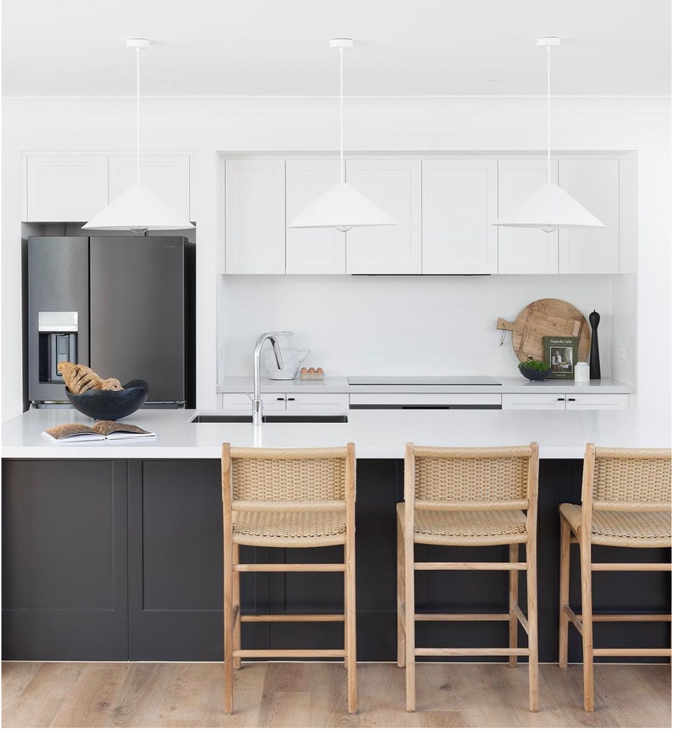 Scandinavian Simplicity with a Black Island