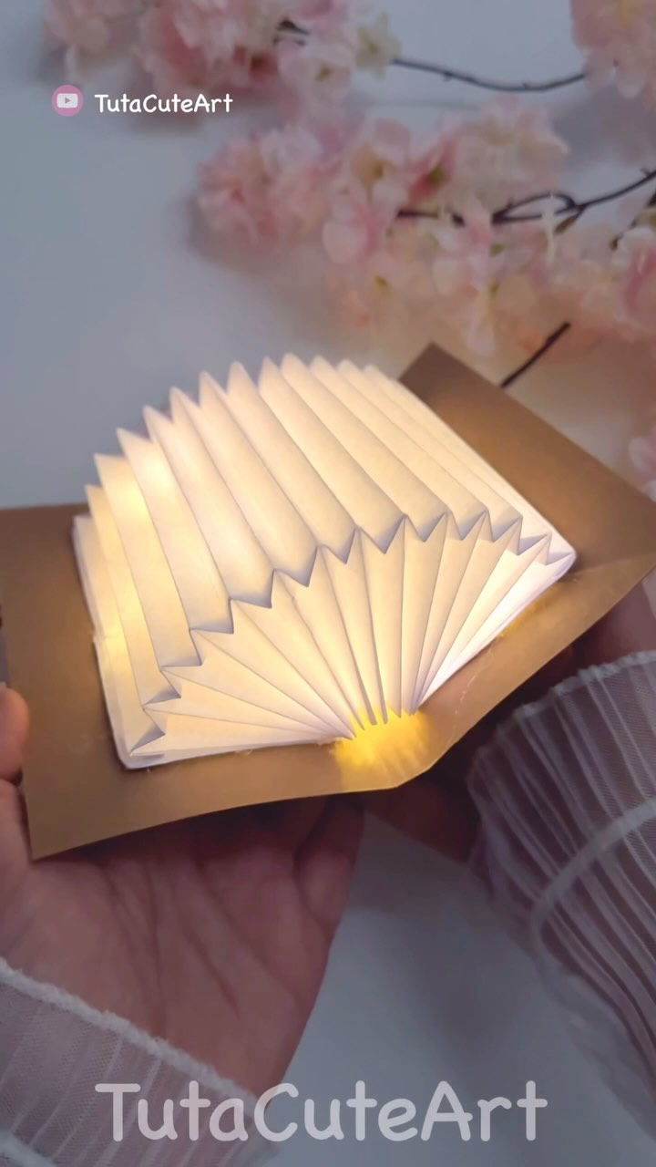 Sculptural Ambient Book Lamp
