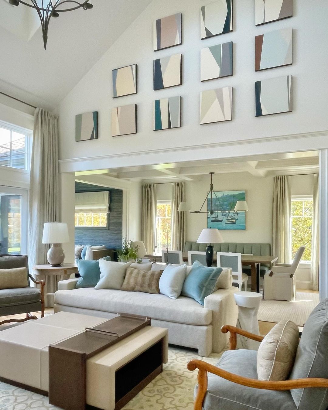 Serene Geometric Room