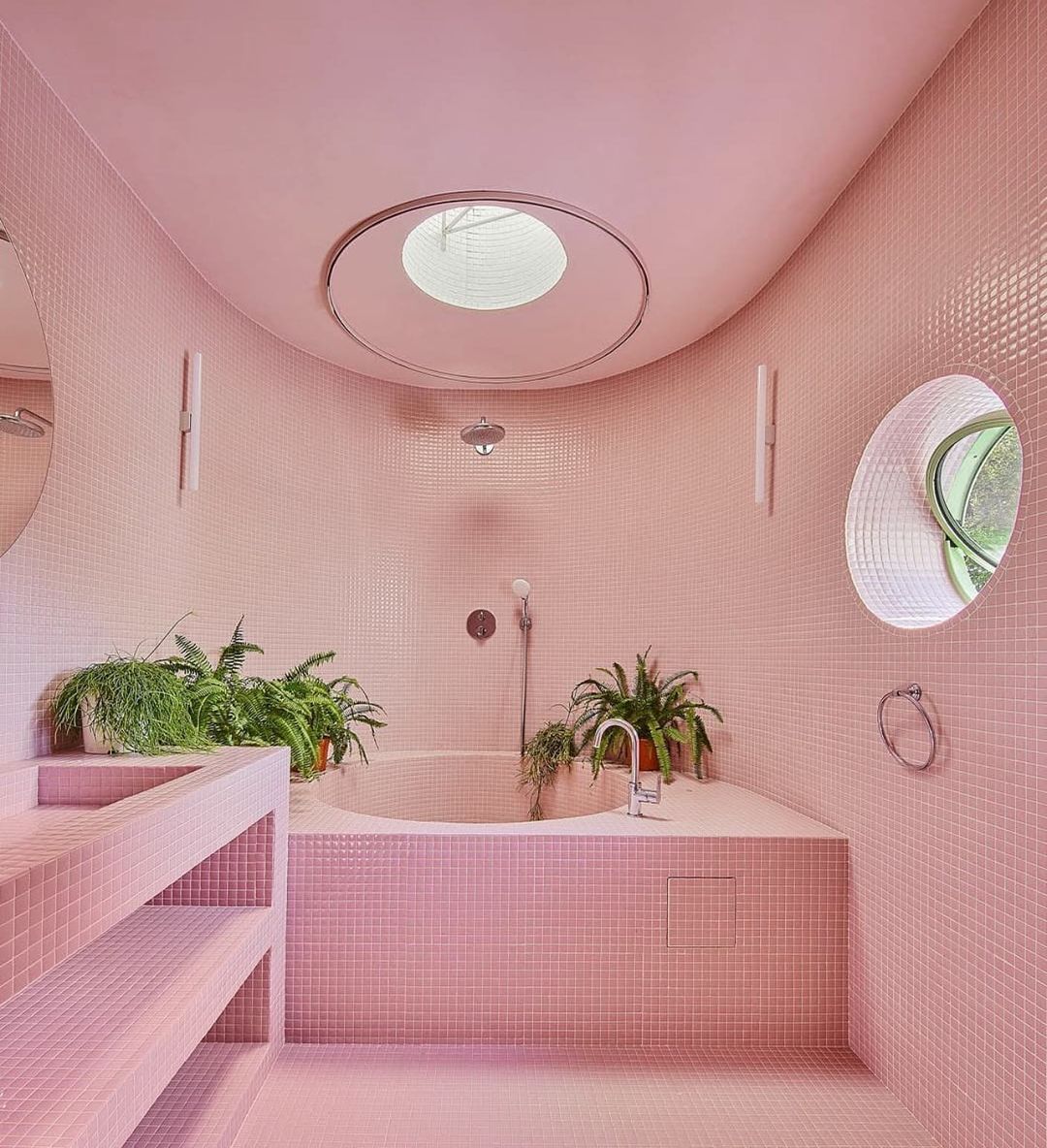 Monochrome Pink Serenity Retro Bathrooms