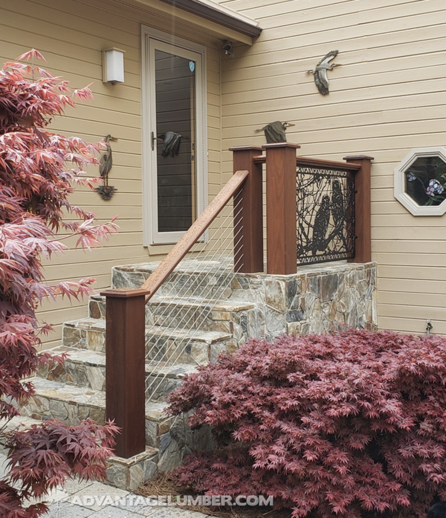 Shiplap Front Porch Railing with Wood