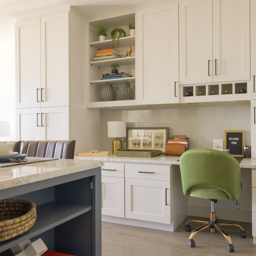Simple Kitchen Desk Workspace