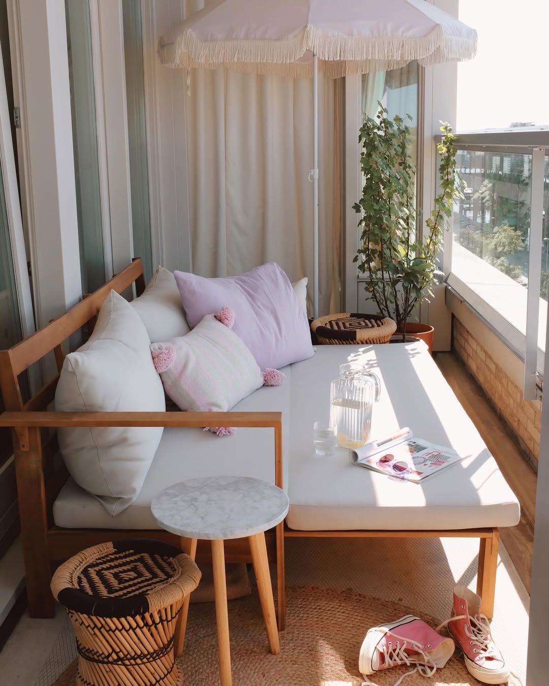 Pastel Daybed Paired With Light Accents