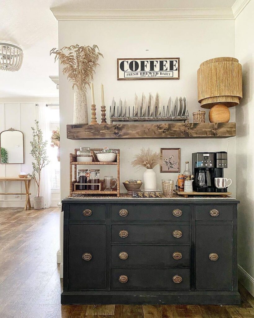 Small Bohemian Inspired Coffee Bar