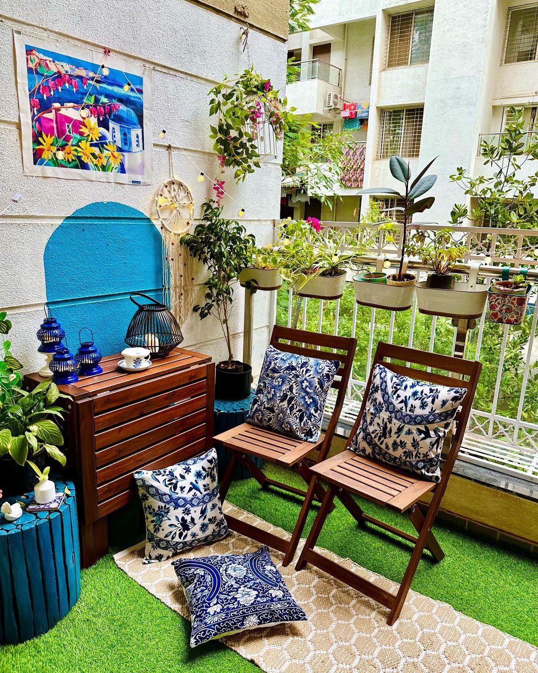 Small Boho Chic Balcony Alcove