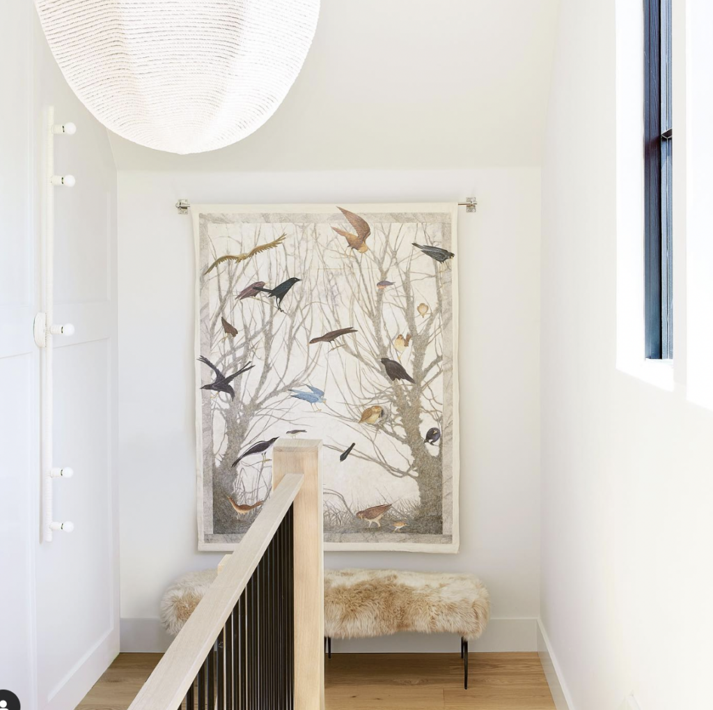 Small Landing Bench and Large Canvas
