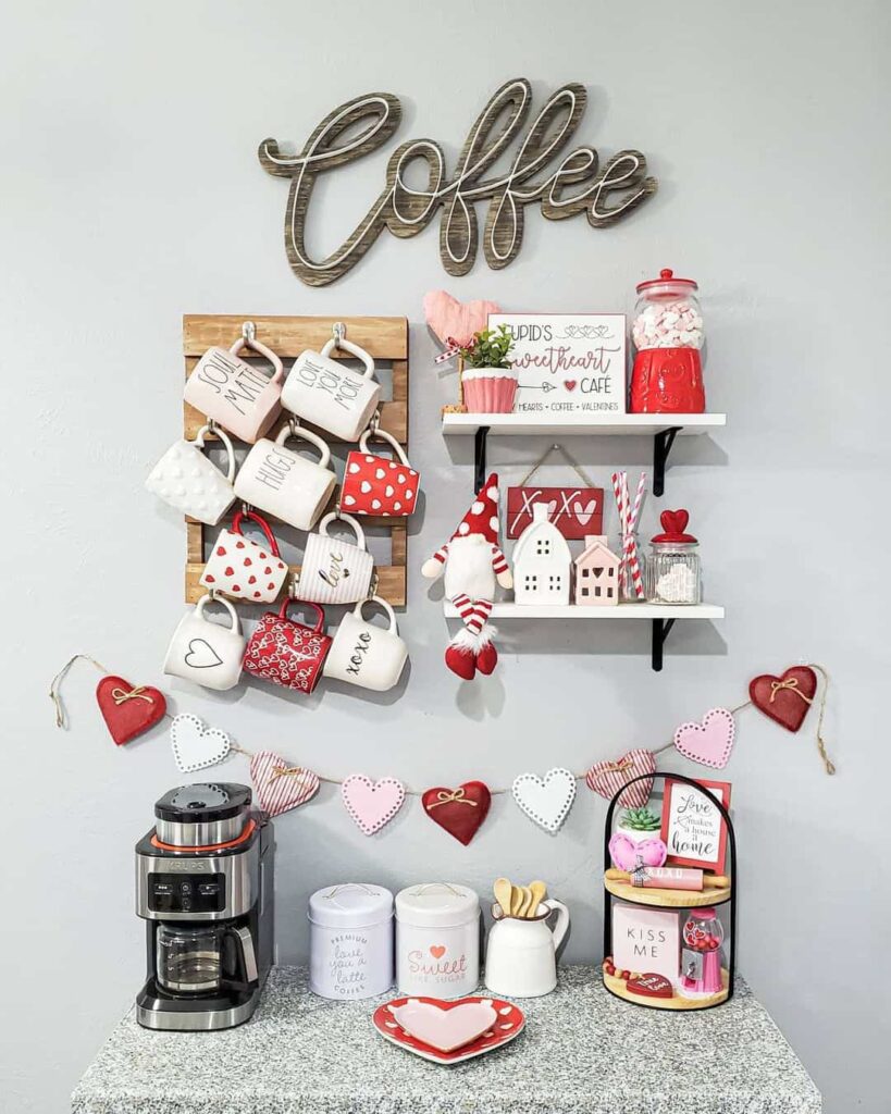 Small Love Themed Coffee Bar