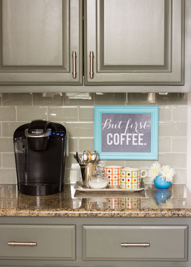 Small Space Countertop Coffee Bar