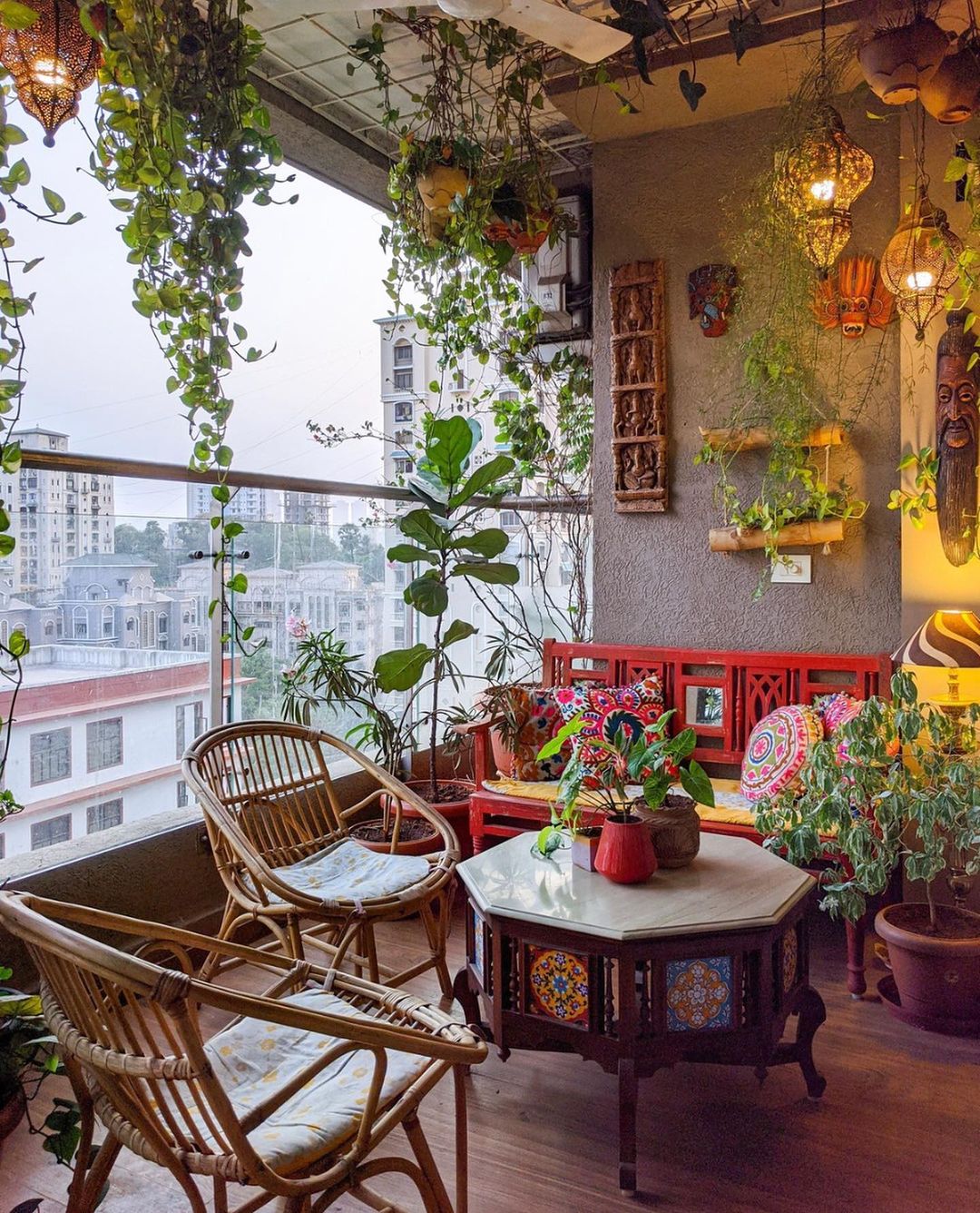 Small Urban Jungle Balcony