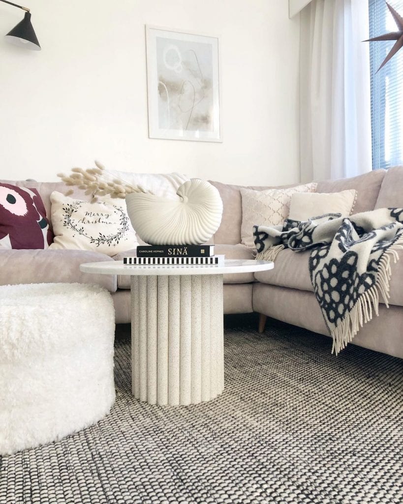 Small White Marble Coffee Table