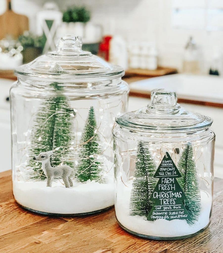 Snowy Forest Jar