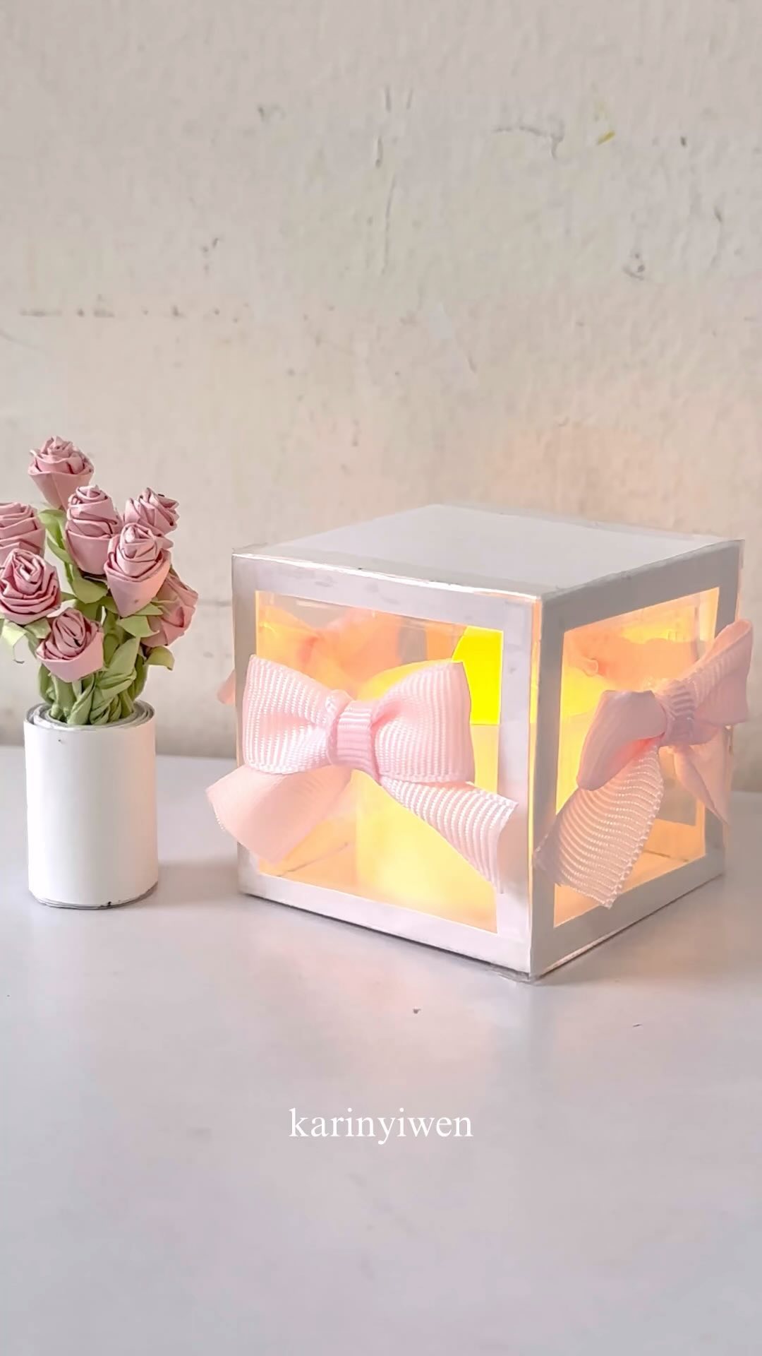 Soft Girl Glowing Cube