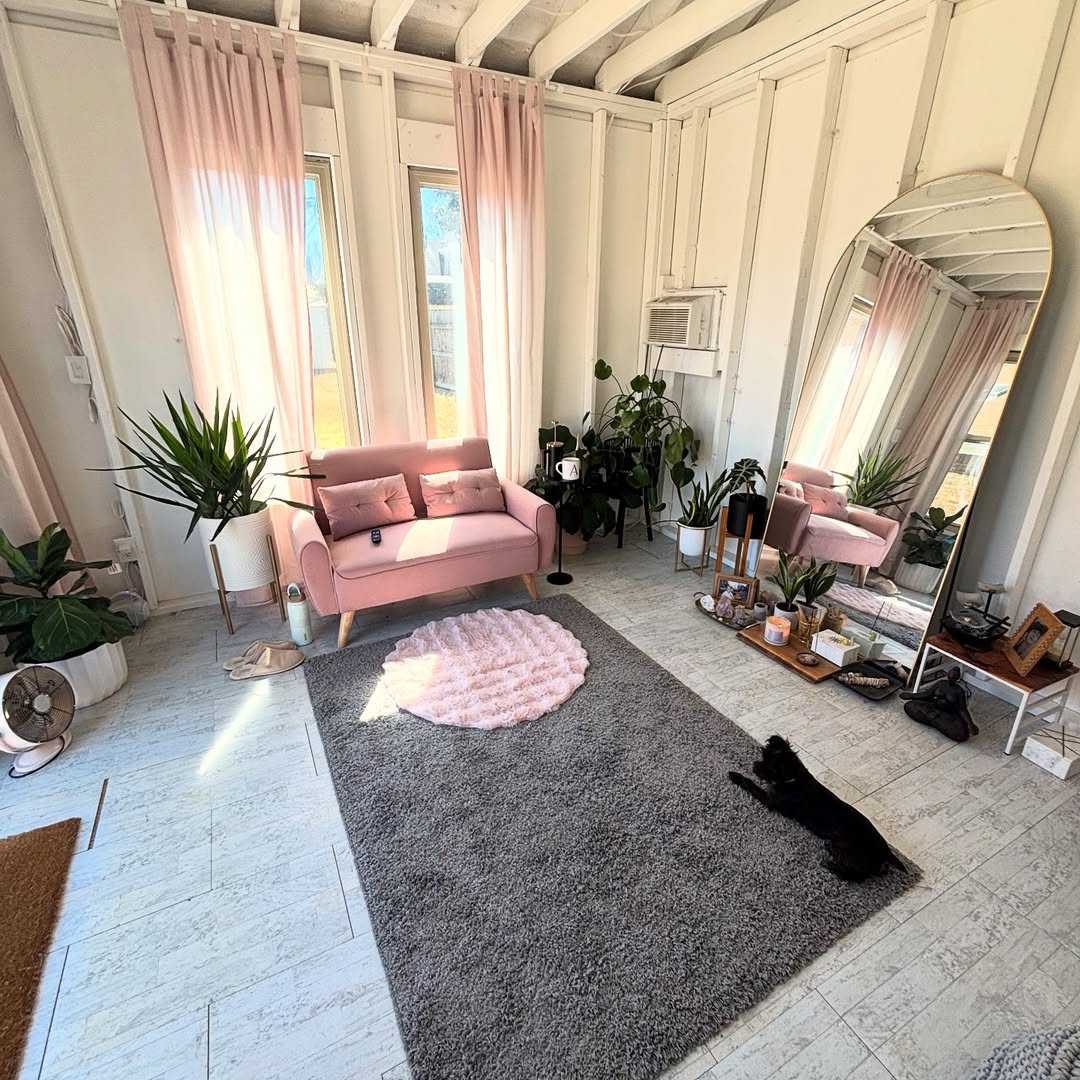 Soft Pink Structured She Shed