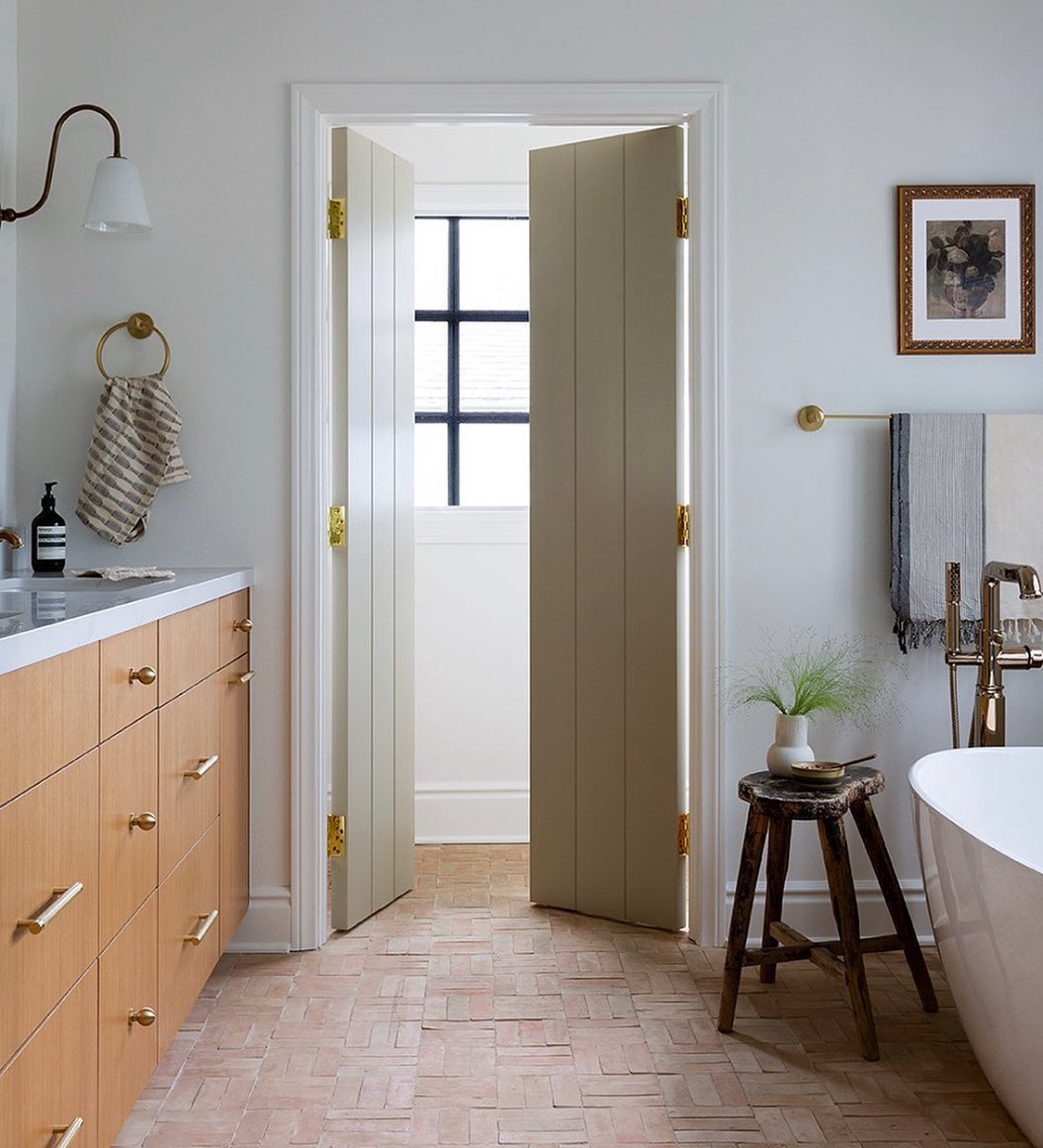 Soft Taupe Bifold Pocket Door