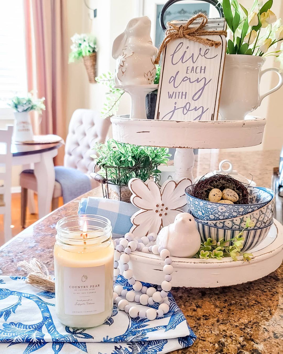 Spring Sentiments on a Nursery Tray