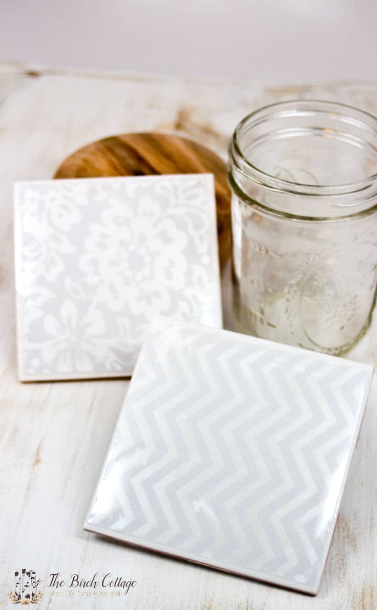 Square Ceramic Tile Coasters