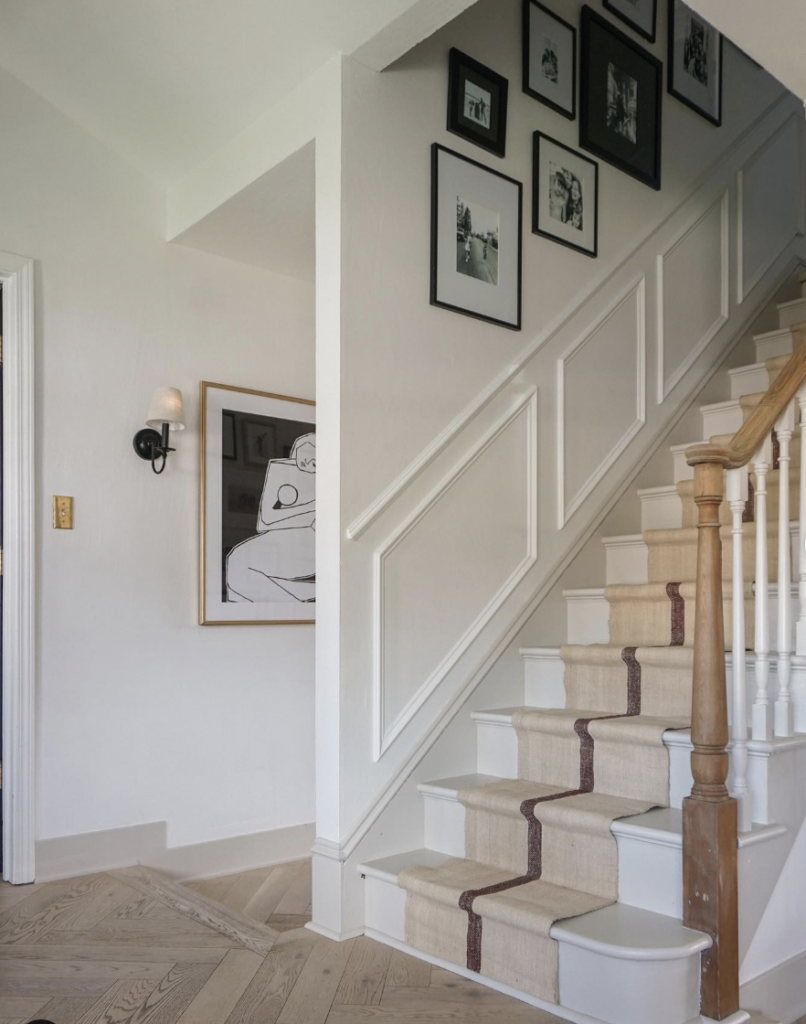 Stair Skirting Beneath a Gallery Wall