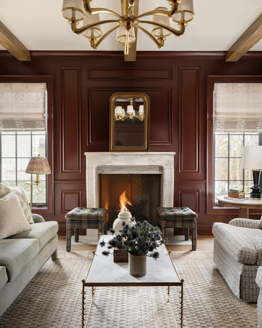 Stately Burgundy Lounge