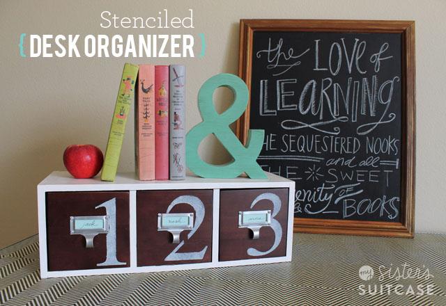 Stencil Desktop Organizer