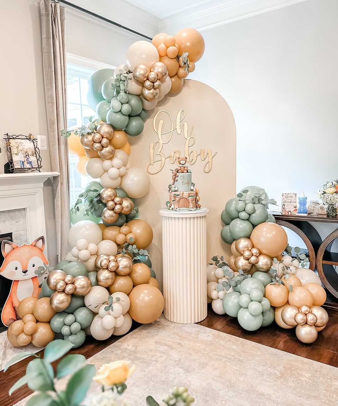 Storybook Woodland Baby Shower Balloons
