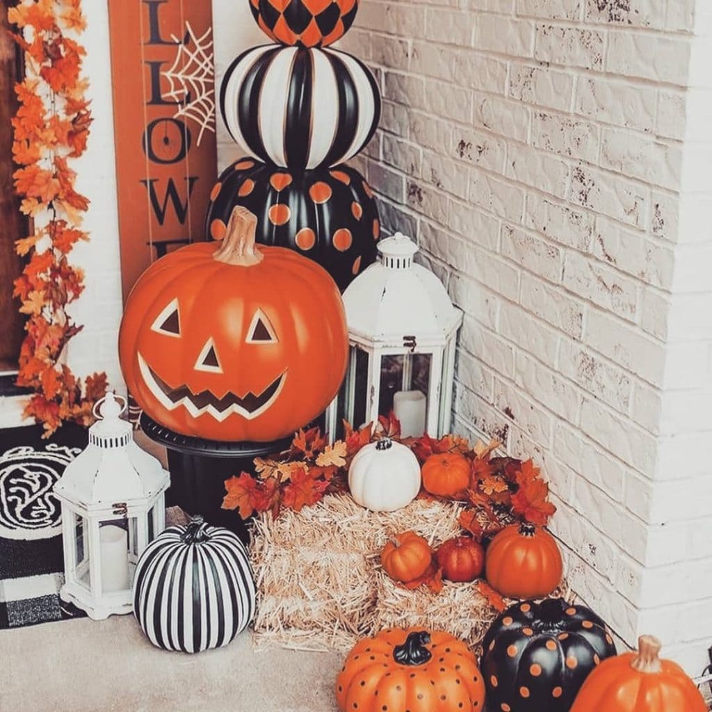 Striped and Dotted Pumpkins