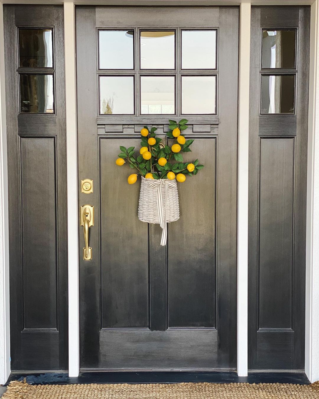 Fresh Lemon Door Basket