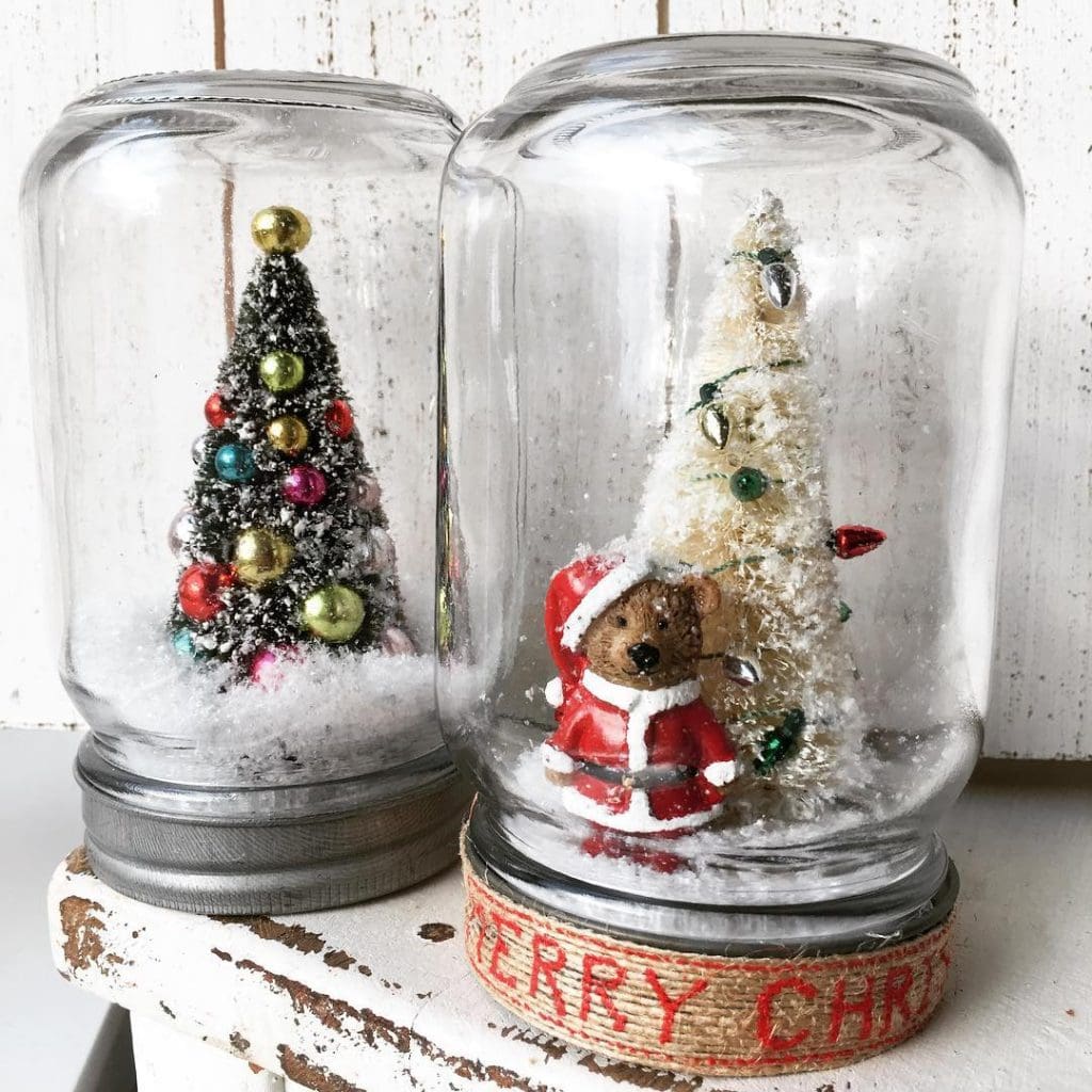 Teddy Santa Snowglobe