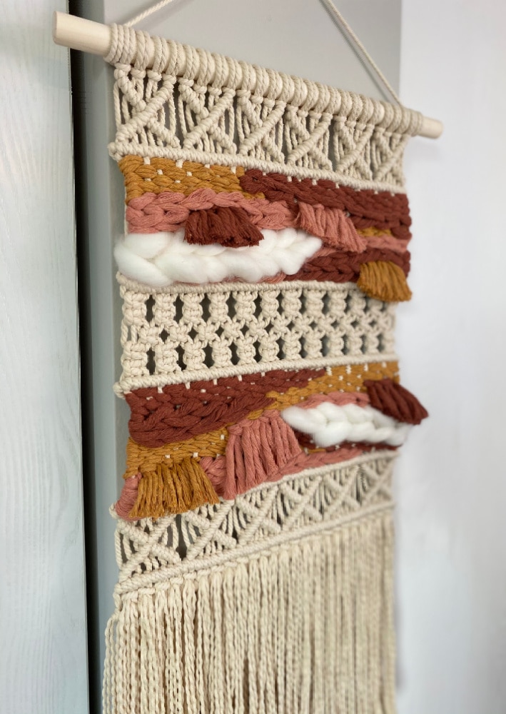 Textured DIY Macrame Wall Hanging