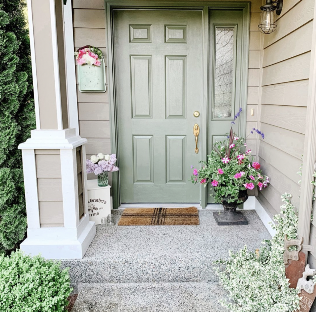 The Neutral Home's Light Green Door