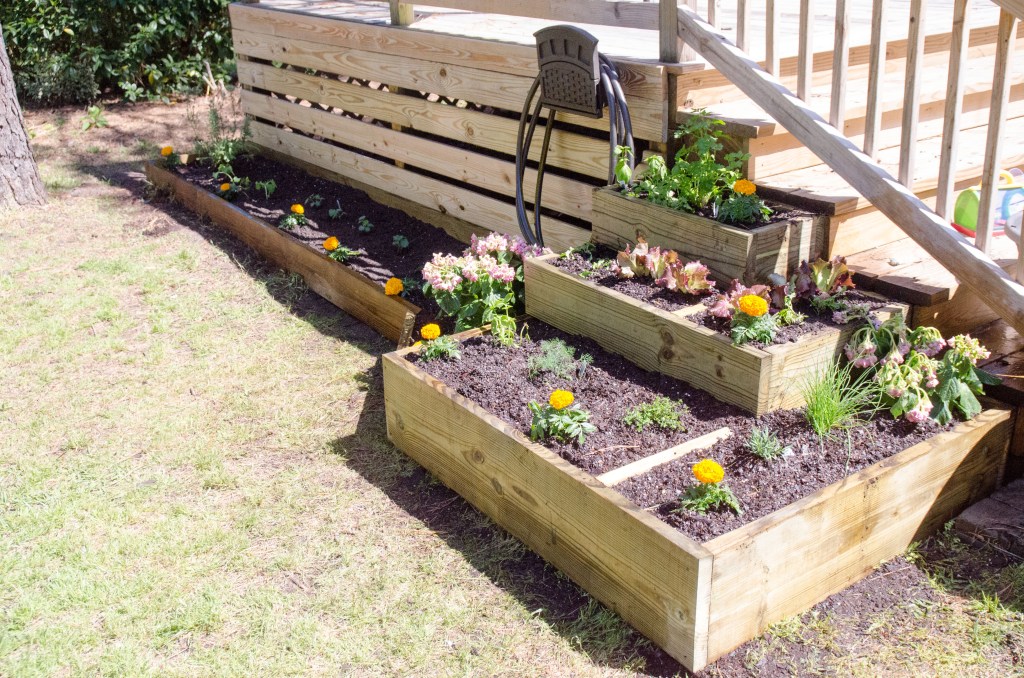Tiered Backyard Herb Garden