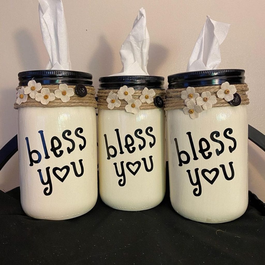 tissue holder mason jar crafts