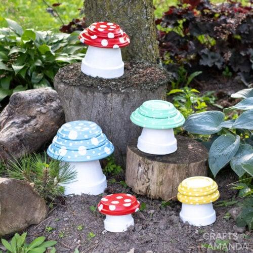 Toadstools from Clay Pots