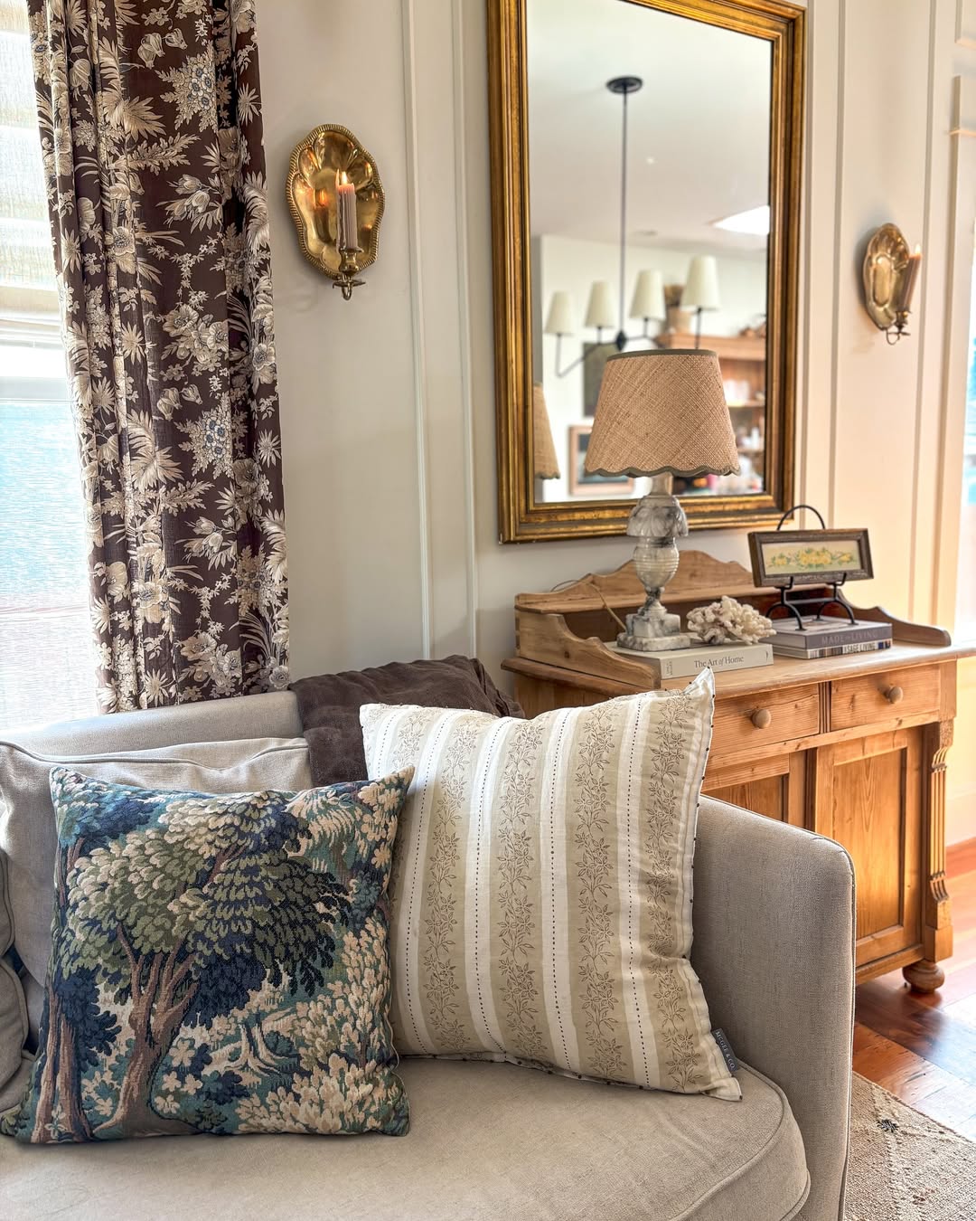 Toile and Tapestry Grandmacore Corner