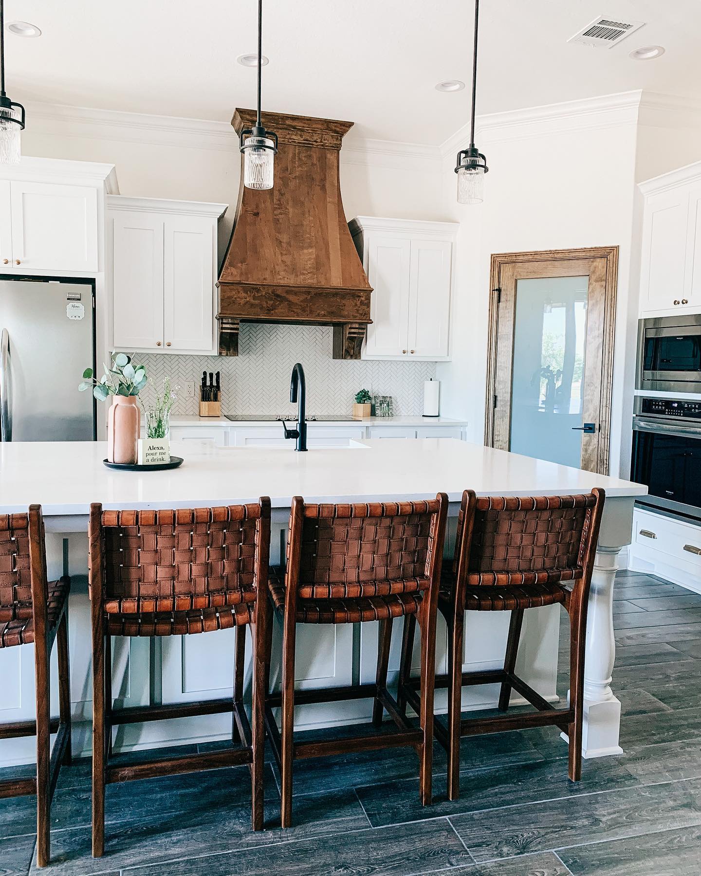 Bold Wood Statement with Modern Touches