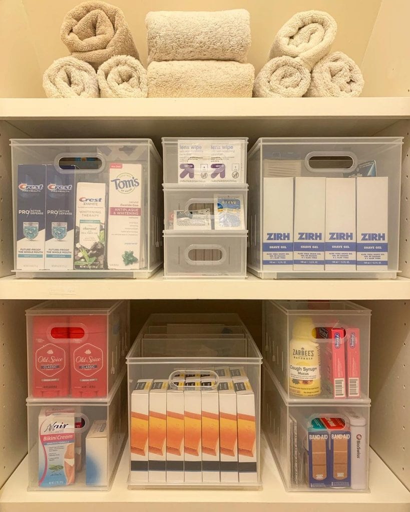 containers linen organisation iddas