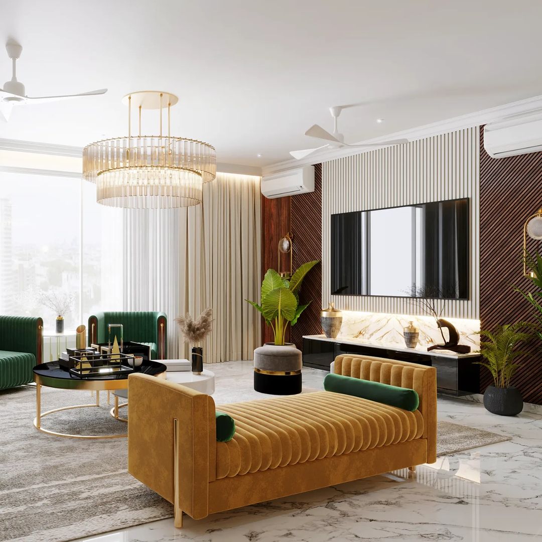 Luxurious Minimalism in a TV Room