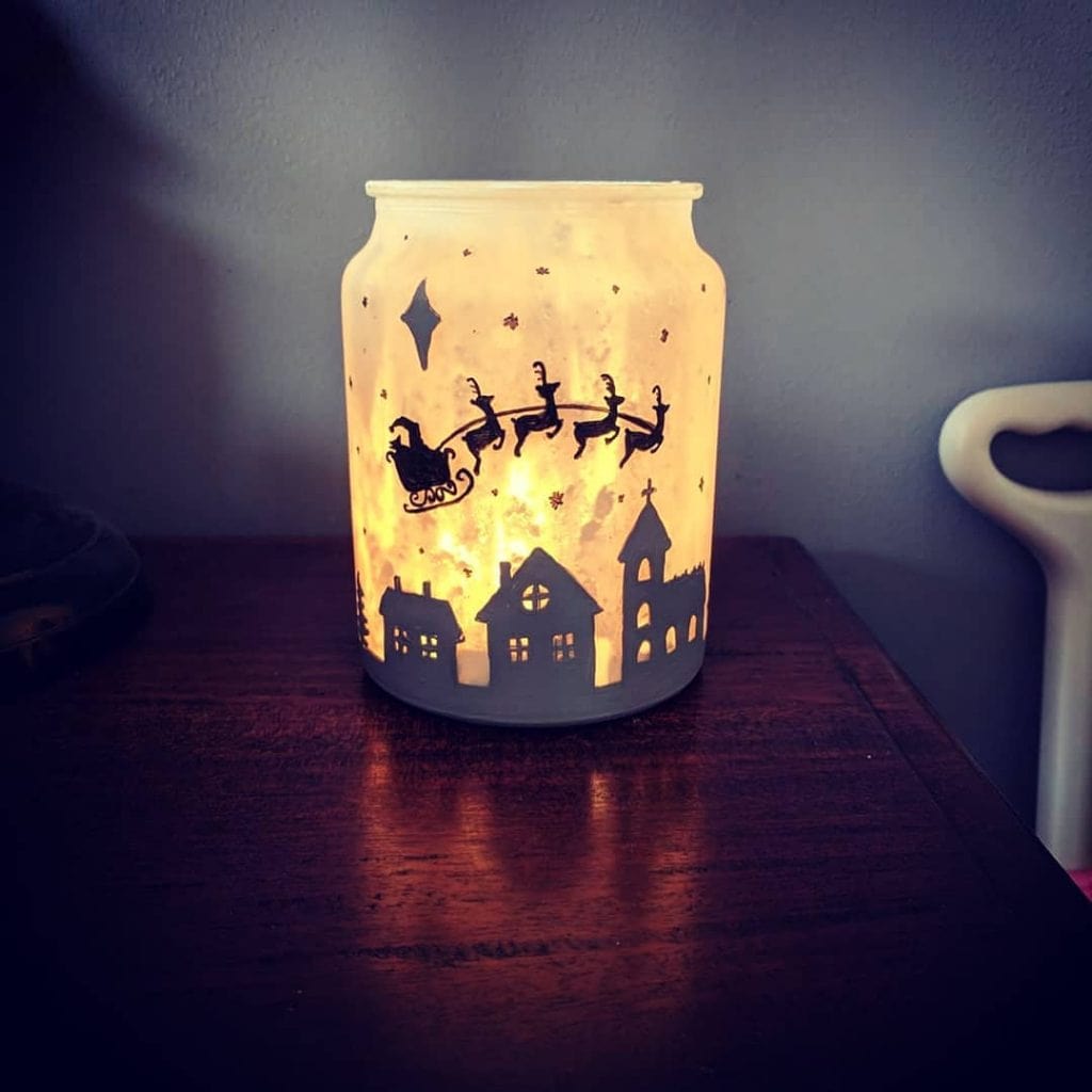 Twinkle Light Candle Jar