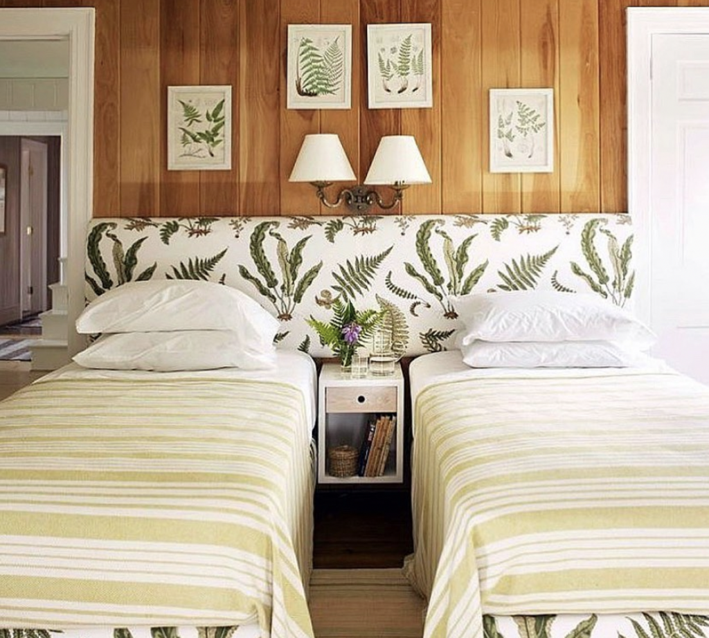 Two Beds in a Wood Shiplap Room