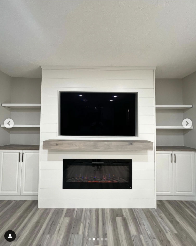 Two Built-Ins Around the Fireplace