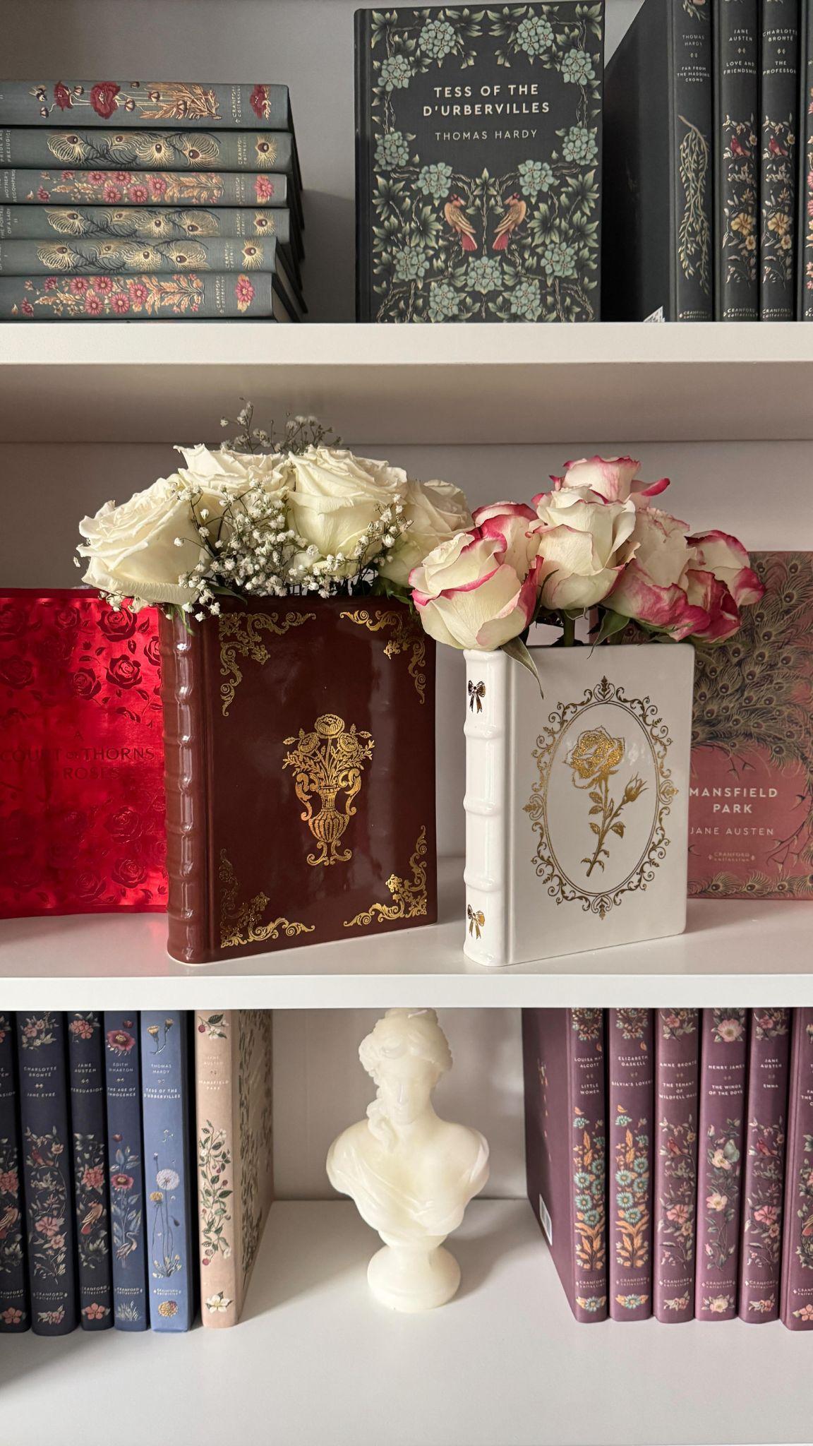 Upcycled Hardcover Book Vases